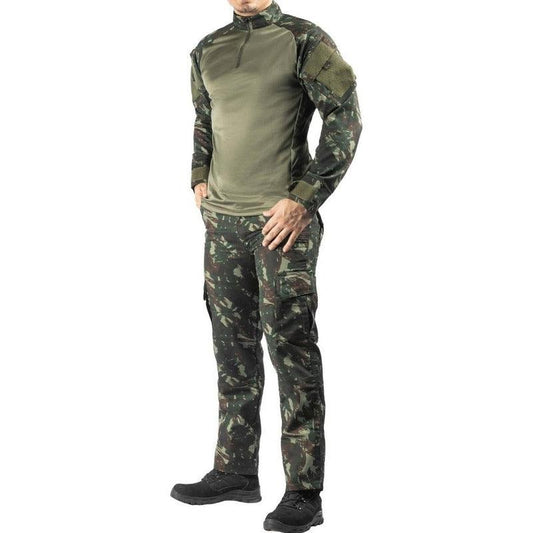 Farda Camisa Combat Shirt + Calça Rip Stop Airsof - grupobolder